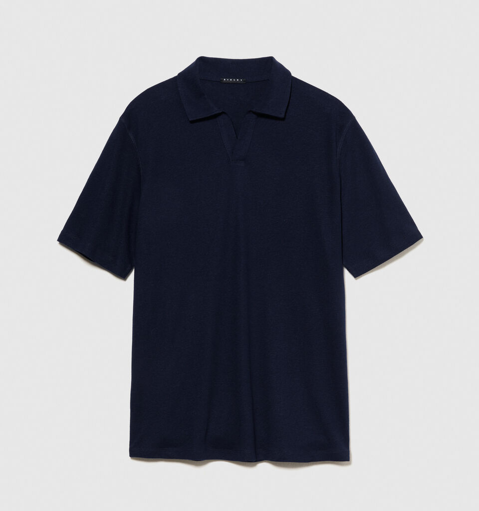 Regular fit polo - men's polos - Dark Blue | Sisley image number 6
